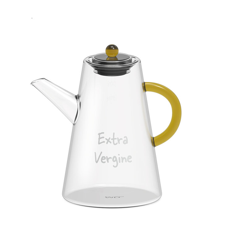 OLIERA IN VETRO BOROSILICATO 500 ML MANICO GIALLO - Casabella